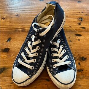 Converse All Stars Navy Sneakers with White Soles